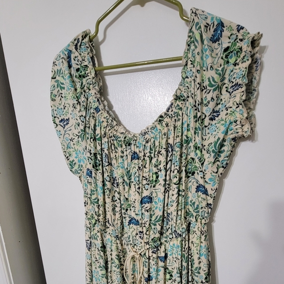 Torrid Size 2 Midi Challis Off-Shoulder Dress - Picture 7 of 13